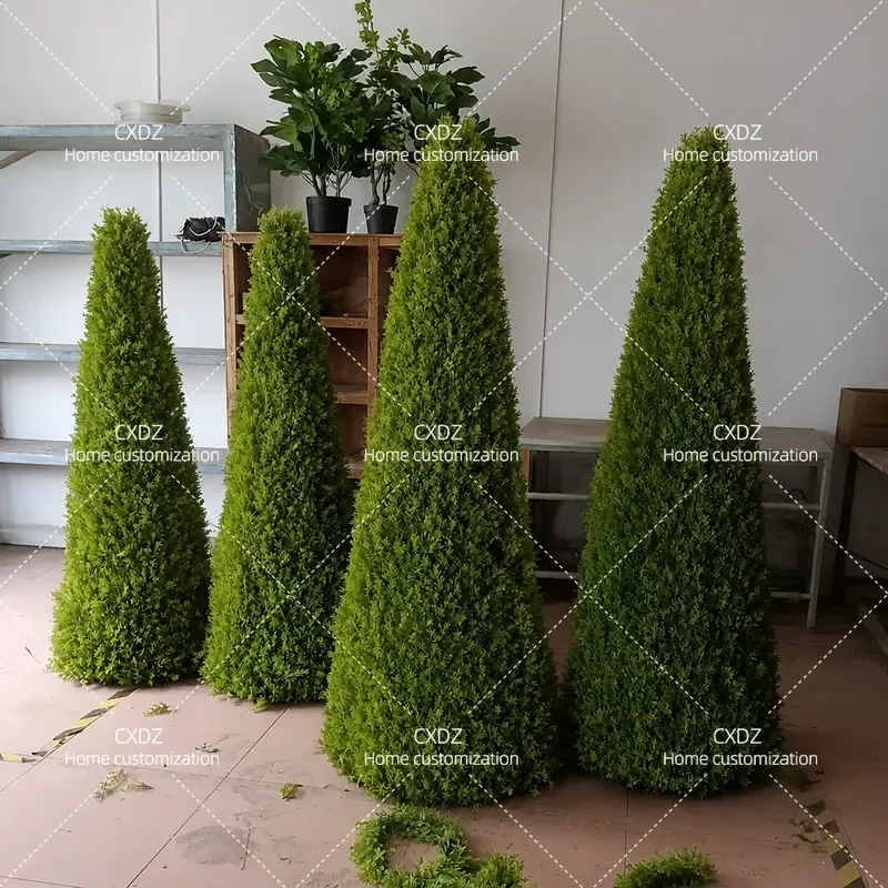 Simulation pine and cypress tree wedding simulation tree simulation cone tree wedding layout source