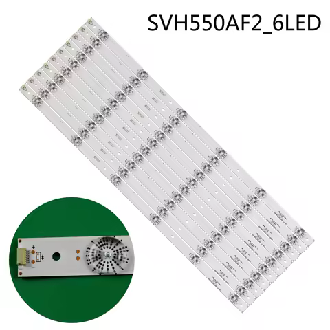 Kit 10pcs 6LED LED Backlight strips For Hisense LTDN55K321 UB55EC591 LC-55N6000U SVH550AF2 LTDN55K321UWTSEU DEXP U55B9000H 55H7B