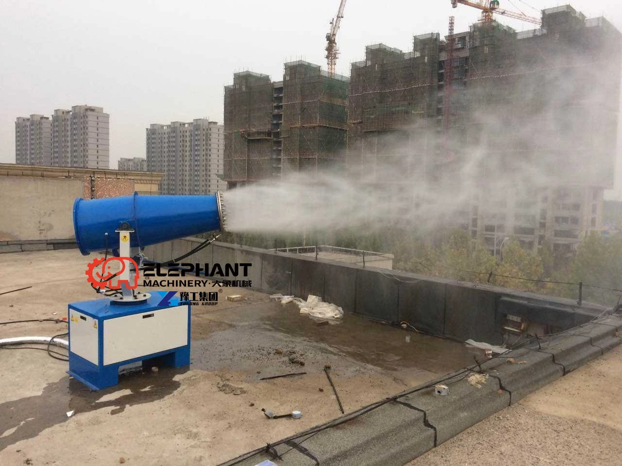 Heavy Duty 120 High Type Fog Cannon Dust Suppression System With Provided Carbon Steel Stainless Steel 304