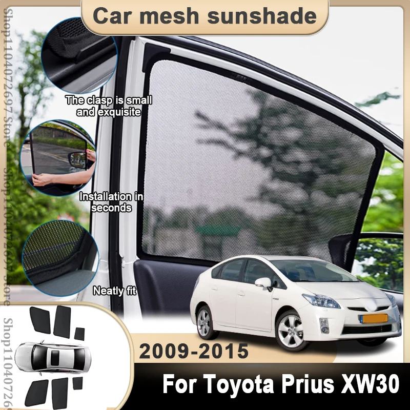 

Magnetic Car Sunshade For Toyota Prius 2011 XW30 2009 2010 2012 2013 2014 2015 Mesh Windshield Sunshade Cover Protector Parts