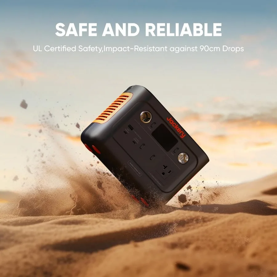 Jackery Explorer 240 v2 محطة طاقة محمولة 256Wh LiFePO4 بطارية مع مخرج 300 وات تيار متردد/100 وات USB-C شحن سريع 1 ساعة متعدد الاستخدامات #6