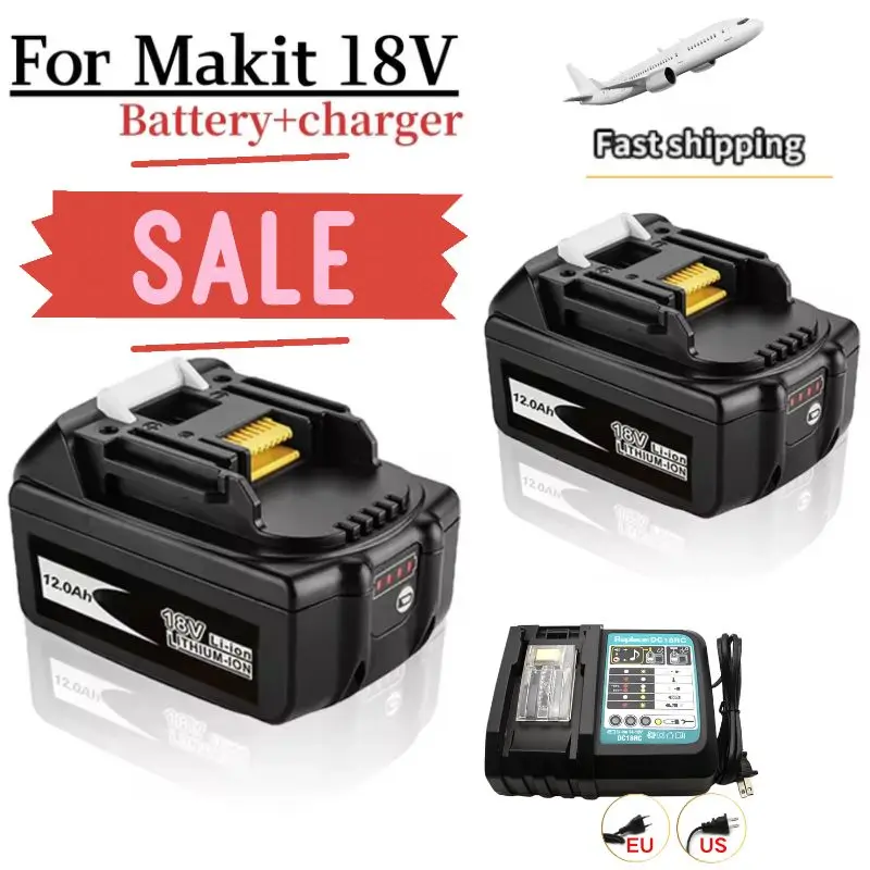 18V 12.0Ah for Makita Original With LED lithium ion replacement LXT BL1860B BL1860 BL1850 Makita rechargeable power tool battery