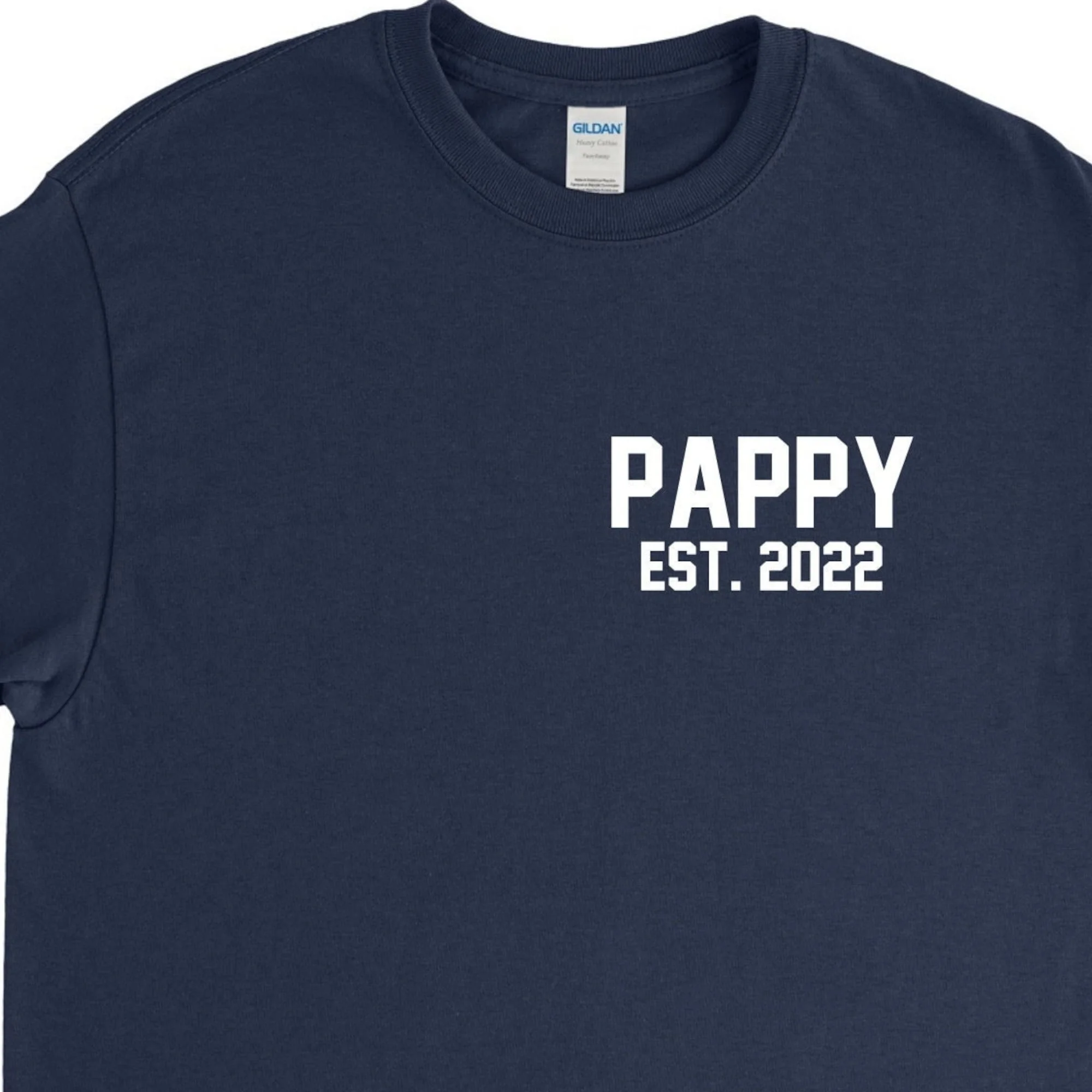 Pappy 2022 Shirt,Pappy Gift,Grandpa Shirt,Grandpa Gift,Pappy Birthday,Personalized Gift,Baby Reveal,Pappy Fathers Day