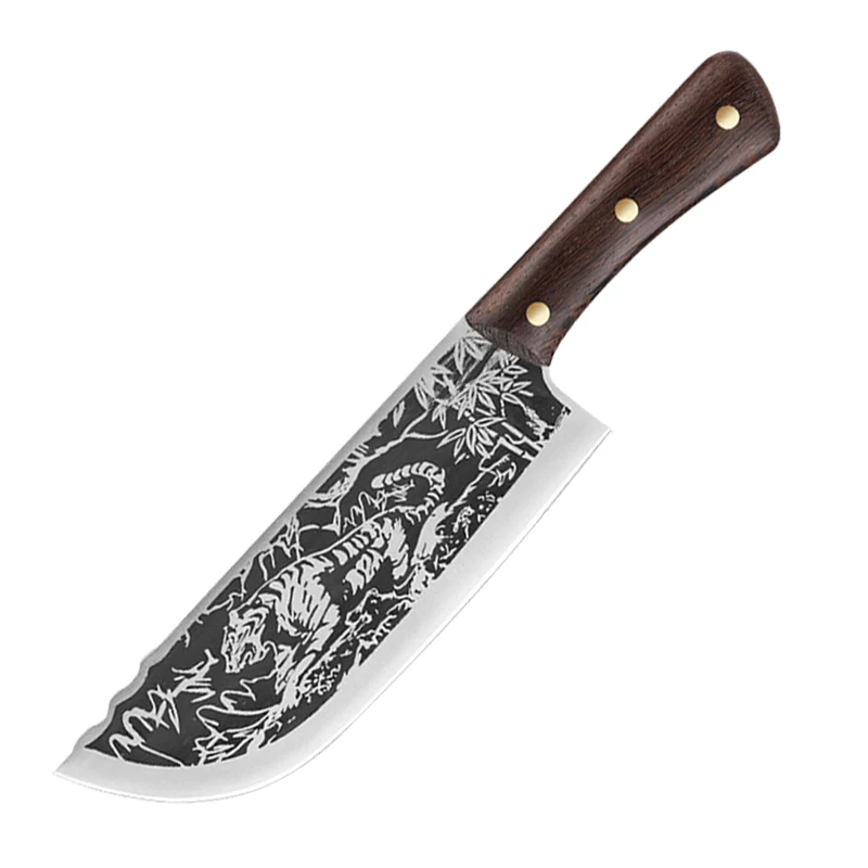Forged Kitchen Chef Knife Set High Carbon Steel Meat Vegetables Slicing Knives Professional Butcher Chop Bone Cleaver Knife