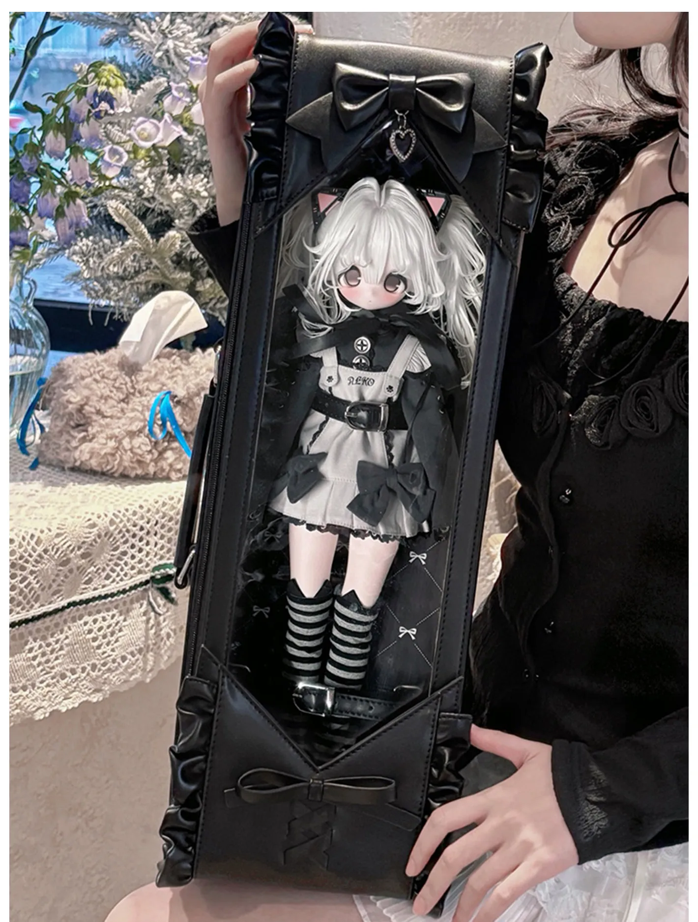 Japanese Original Four-quarter Bjd Baby Bag Out Baby Bag Girl Crossbody Shoulder Two-dimensional Comic Show Doll Museum Lta Bags