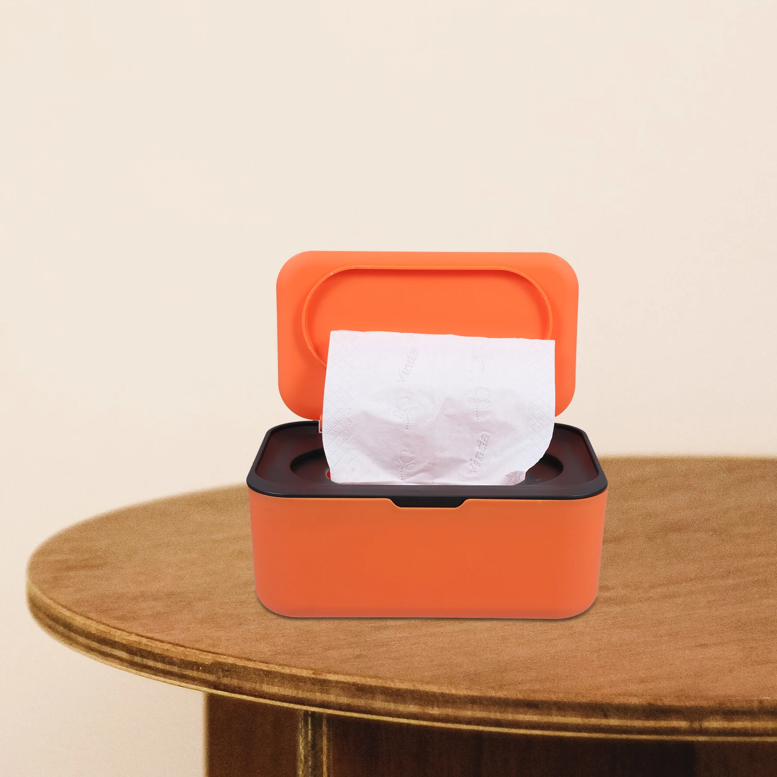 

1pc Portable Wipes Dispenser Reusable Plastic Wet Tissue Holder For Stroller Drawer Desktop Lightweight Household Office