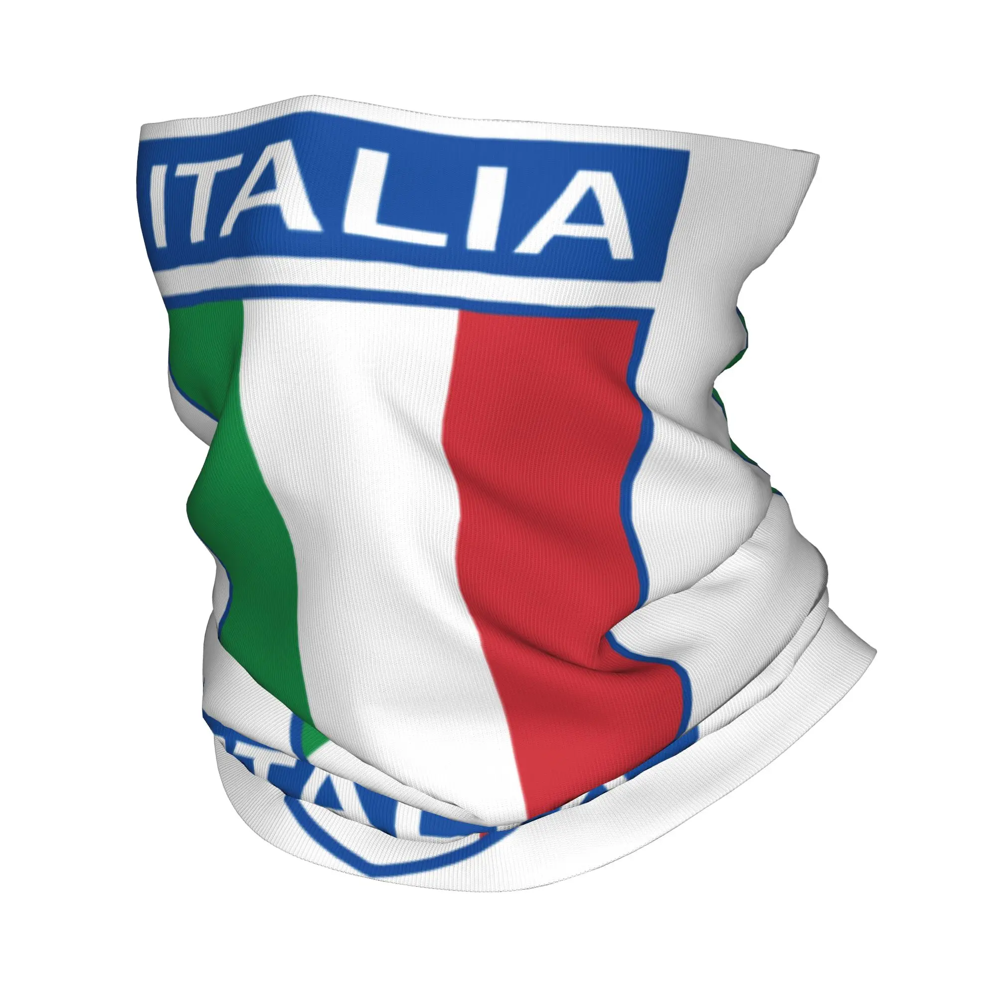 

Italy Flag Bandana Neck Warmer Men Women Winter Ski Hiking Scarf Gaiter Italian Team Face Cover
