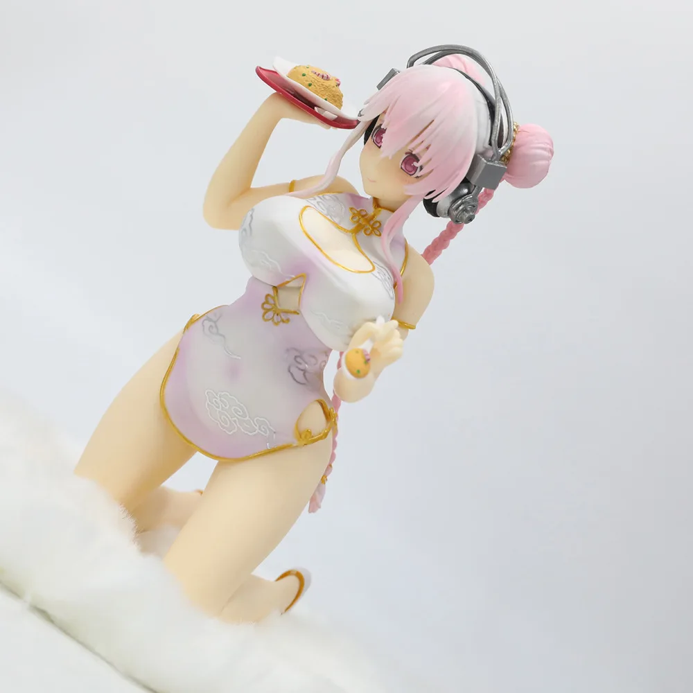 

17CM Super Sonico sonic bikini swimwear Bunny Girl figure Action Anime model Doll toys For Christmas Gift
