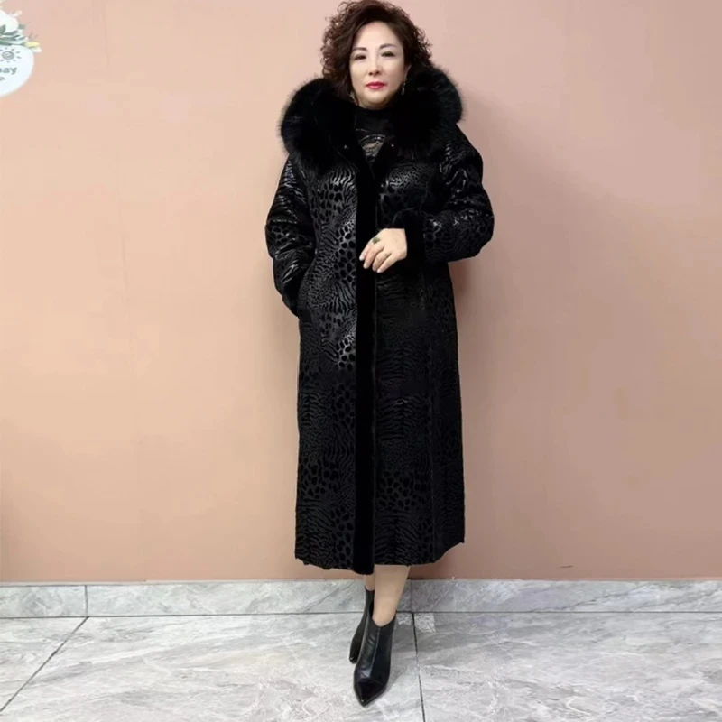 Fur One-piece Coat High-end Women New Winter Double-Sided Wear