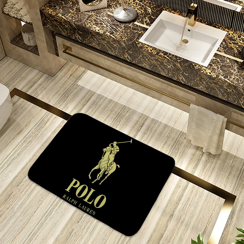 Ralph Bath Mat Rug Bathroom Foot Mat Non-slip Mat Small Floor Mats Door Mat L-lauren Carpets Entrance Carpet for Kitchen Rugs