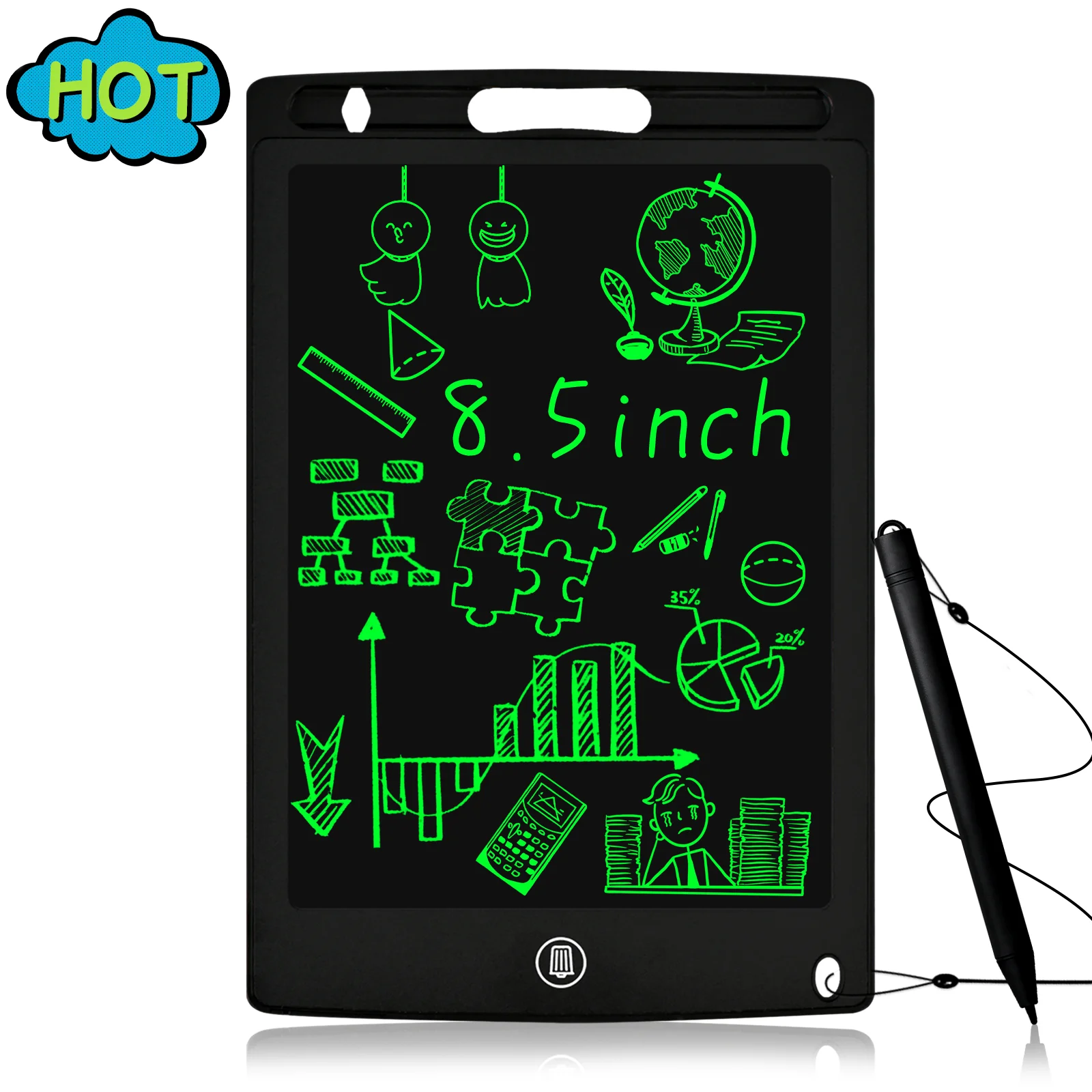 

8.5 Inch LCD Writing Tablet Drawing Pad Erase Board Toddler Graphics Digital Educational Handwriting Toys Gift for Boys Girls