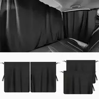 Juego de cortinas de privacidad para coche, cortina divisora de aire acondicionado, asientos delanteros y traseros y ventanas laterales, protección UV, aislamiento de parasol