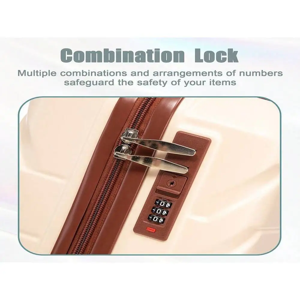 مجموعة أمتعة صلبة ABS مكونة من قطعتين - عجلات دوارة خفيفة الوزن وقفل TSA للسفر ورحلات العمل #4