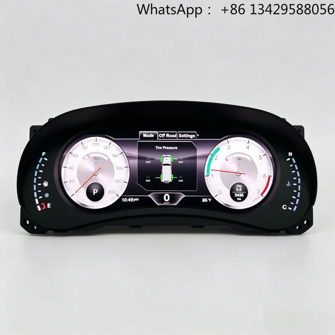 12.3" Linux LCD Dashboard Speedometer Multi-function Digital Instrument Cluster for Jeep Wrangler JK 2011-2017