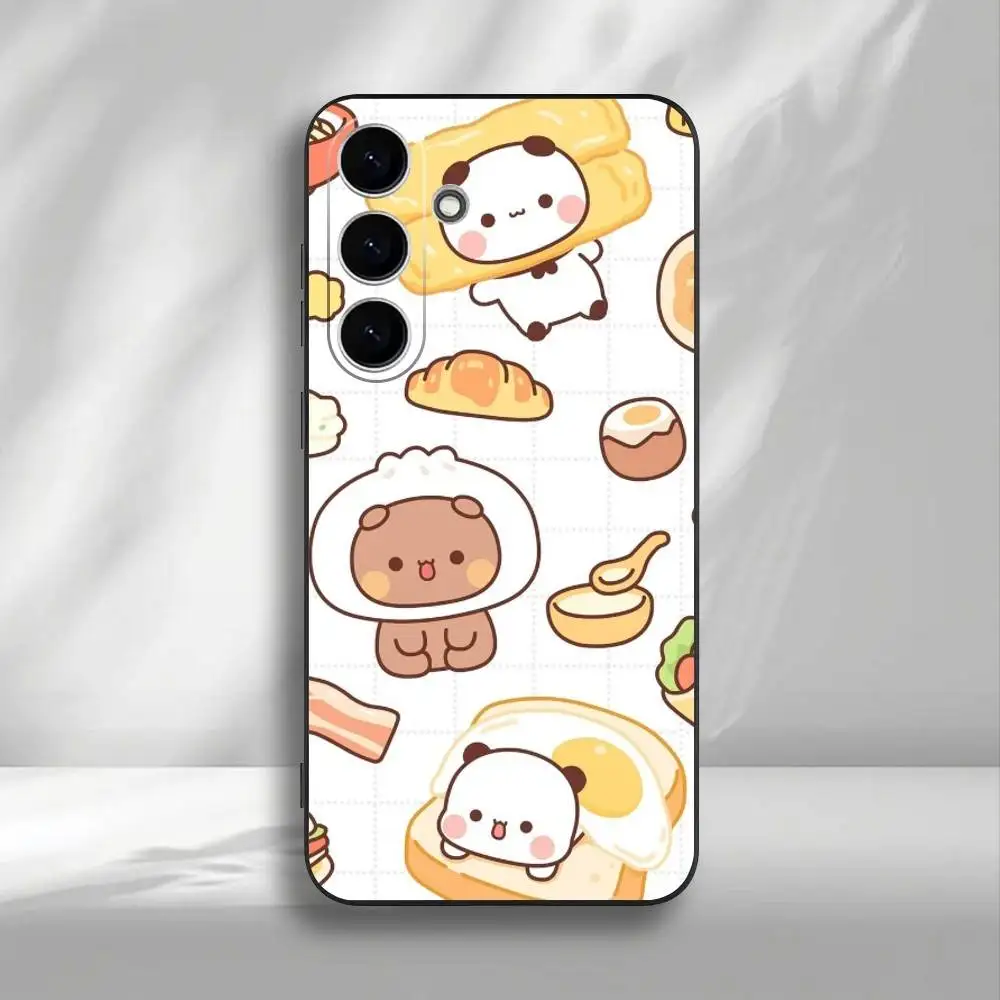 C-Cute BuBu DuDu 電話ケース Samsung Galaxy A73、A72、A71、A70、A53、A52、A51、その他用 ソフトブラックカバー