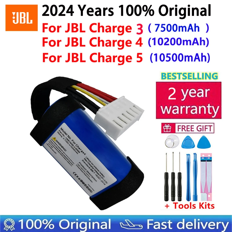 2024 100% Original For JBL Charge3 Charge4 Charge5 Battery For JBL Charge 3 Charge 4 Charge 5 Speaker Replacement Batteries