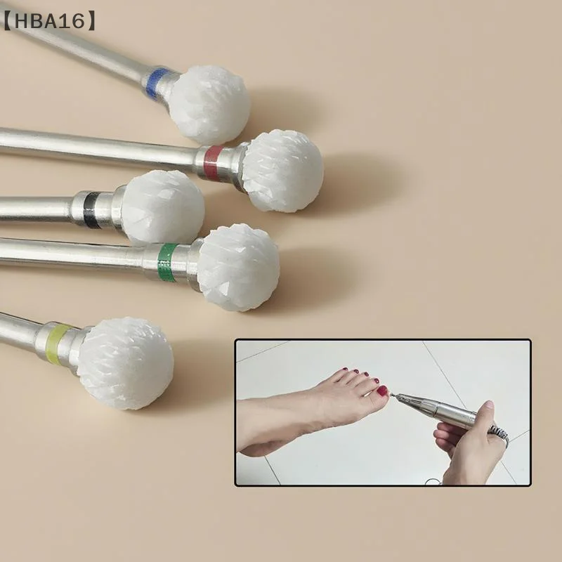maveraHBA16 Forma sphérique céramique forets à ongles suppression rapide cuticule vernis à ongles tête électrique Machine de polissage accessoires