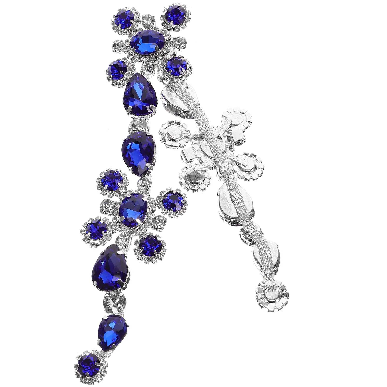 

Waterfall Rhinestone Applique Chain Diy Clothing Shoe Decor For Wedding Bridal Sash Belt Craft Garment Embellishment