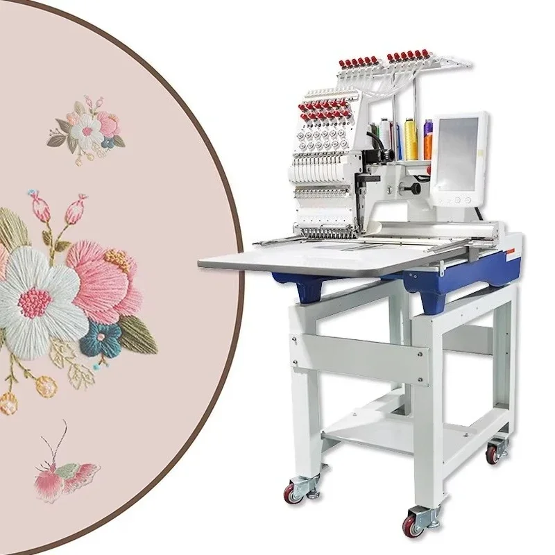 Good Quality 1 Head 12 Needle Garment Embroidery Machine Lab Furniture