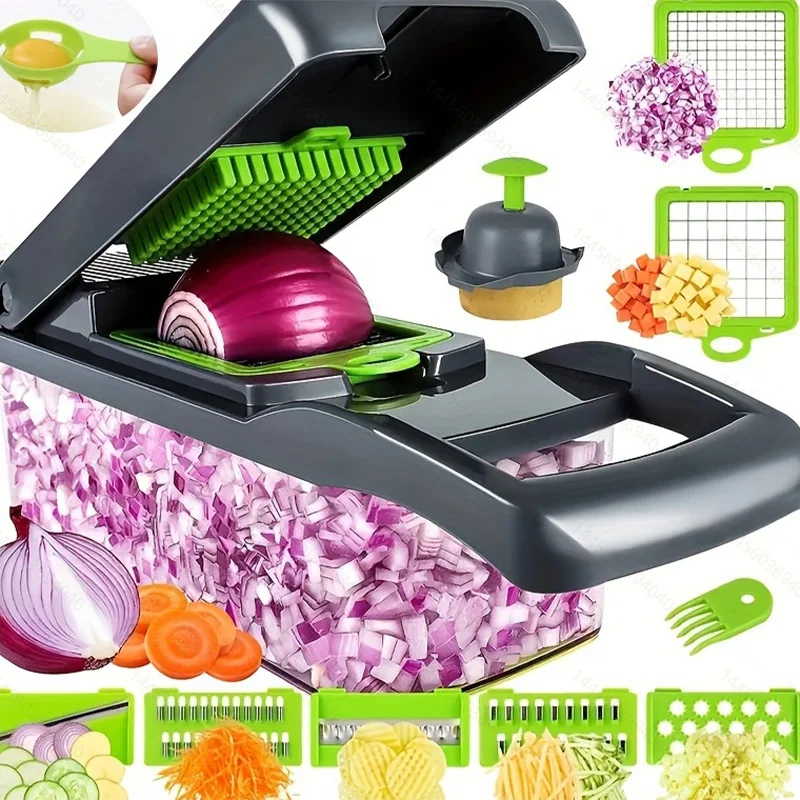 

Multifunctional Vegetable Cutting Artifact Handle Chopper Food Grate Food Chopper Vegetable Slicer Dicer Cut Kitchen Items