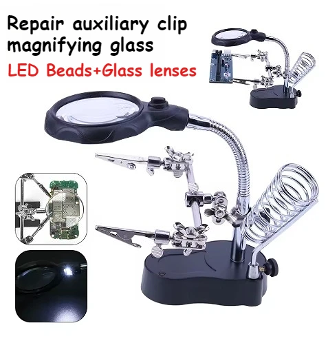 

Сварочное увеличительное стекло для паяльной станции, подставка, зажим, зажим для объектива микроскопа, электронная лупа, инструменты для ремонта пайки