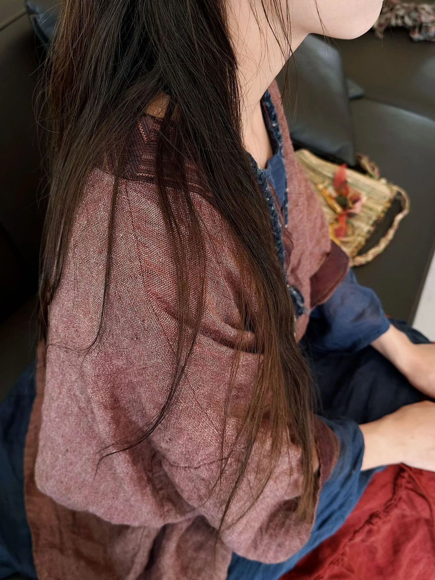 

Свободная повседневная женская толстовка с капюшоном из цветной тканой конопляной ткани в стиле ретро, оригинальный дизайн, осенняя новинка, модель SN202