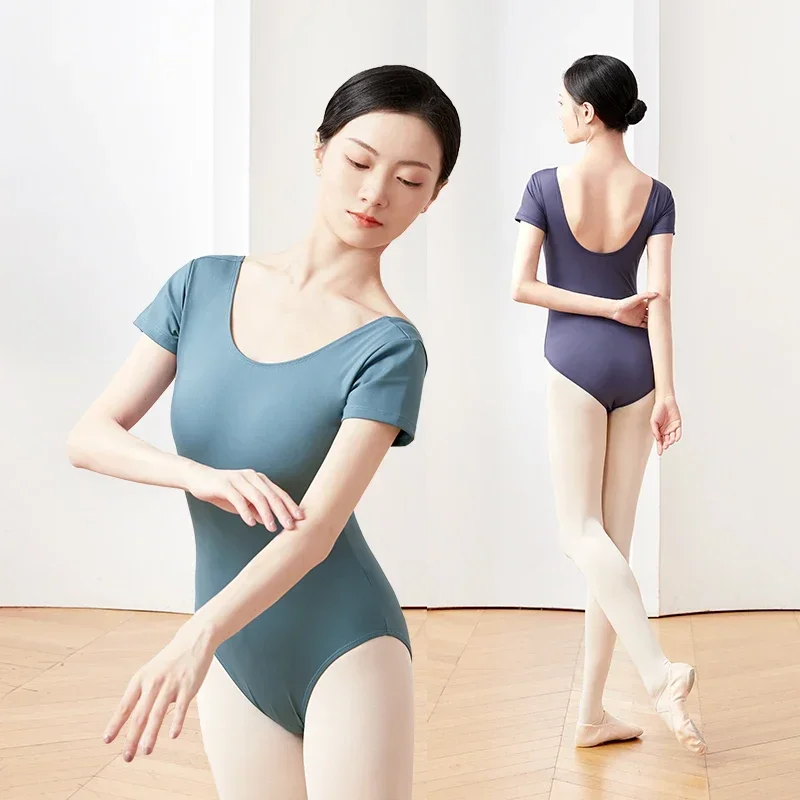 

Ballet Leotards For Women U Neck Adult Gymnastics Girls Dance Costume Yoga Swimwear Leotard Elegant Bodysuit