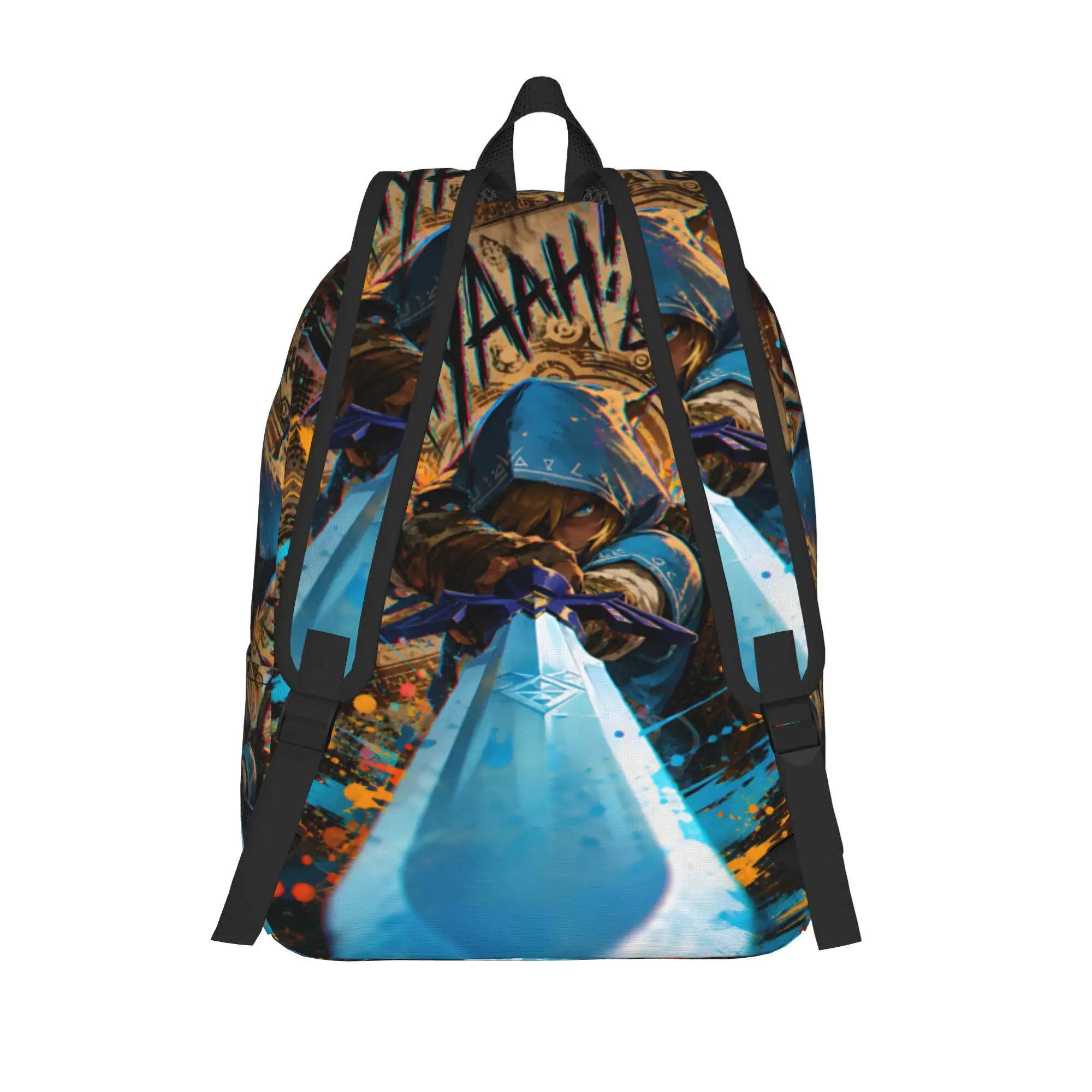 Fashion Z Zelda RPG Game Backpack  Mochilas Adjustable Strap Office Work Retro Washable Rucksack