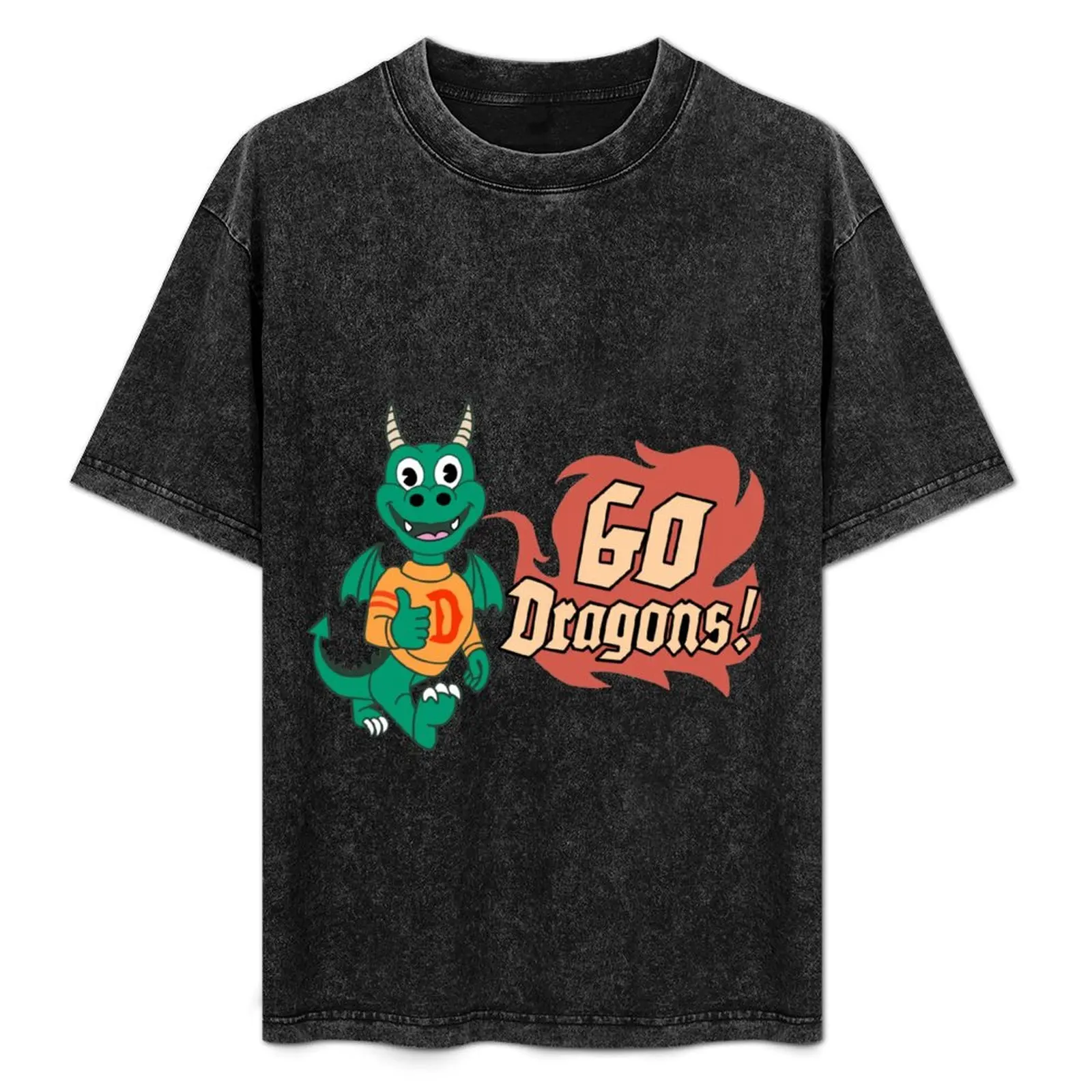 

Dragon Mascot inspired by Onward T-Shirt graphic tee shirt oversizeds T-shirts for men cotton