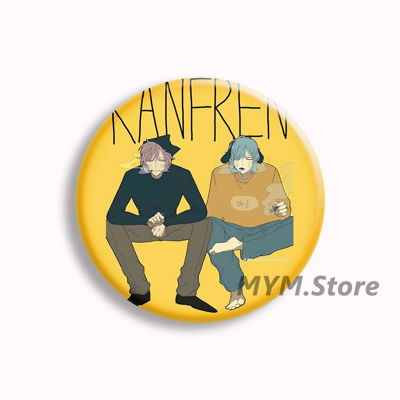 Anime Randal's Friends Ranfren Soft Button Pin Luther Nyen Nyon