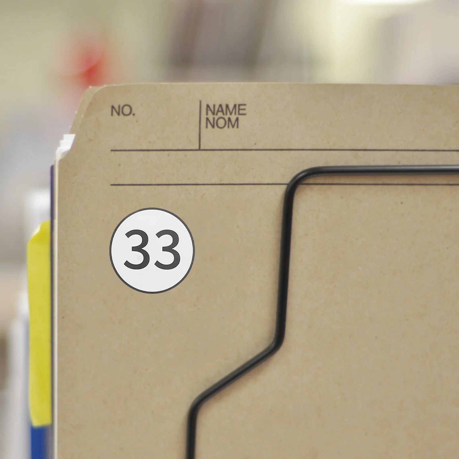 

40Pcs Self-Adhesive Number Stickers for Classroom Office Organizing Classification Small PVC Labels Storage Bins