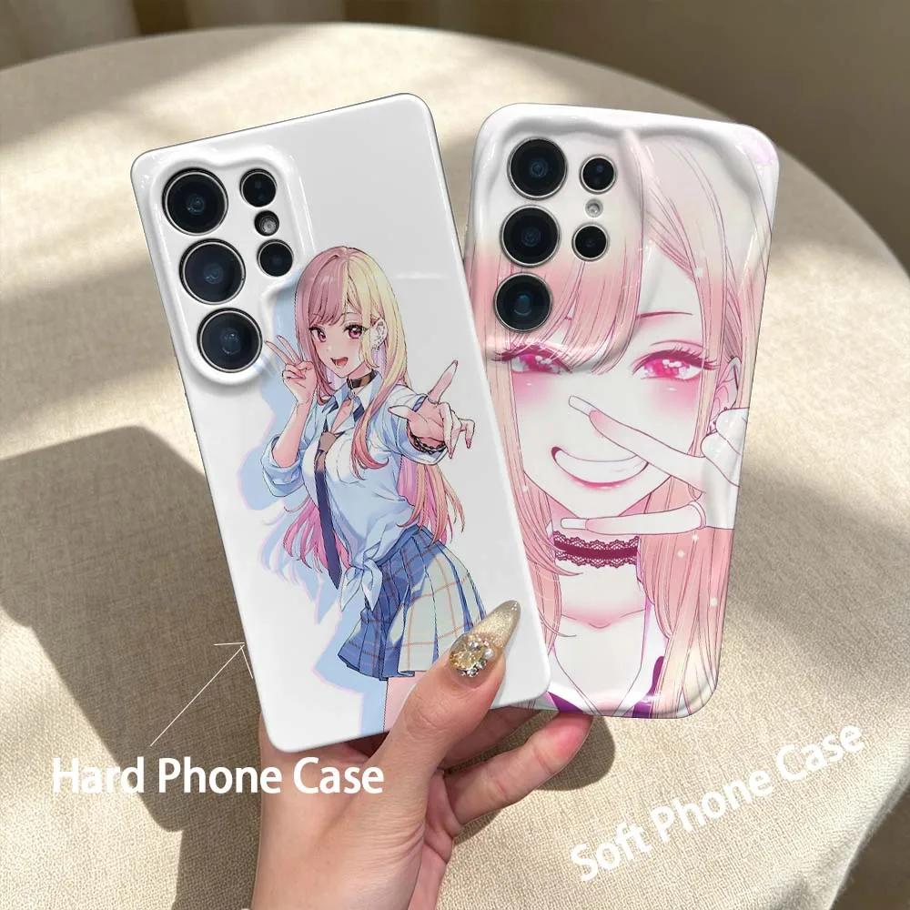 Cute Kitagawa Marin For Samsung Galaxy A06 A07 A17 A37 A36 A57 A16 A21S A25 A35 A56 Hard Film Phone Case Cover
