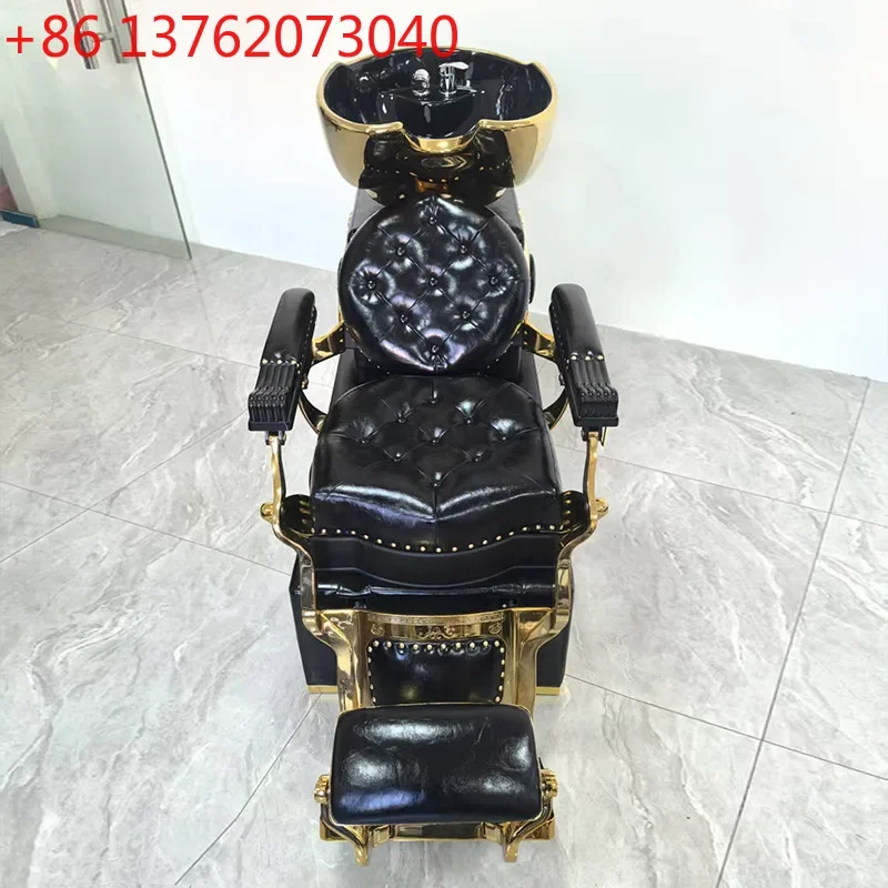 Barber Shop Hair Salon Foreign Hair Salon Massage Shampoo Chair Flush Bed