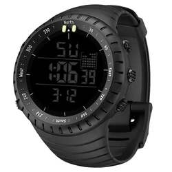 SYNOKE-Montre numérique de sport de plein air pour homme, horloge électronique LED, chronomètre militaire, montres-bracelets de course