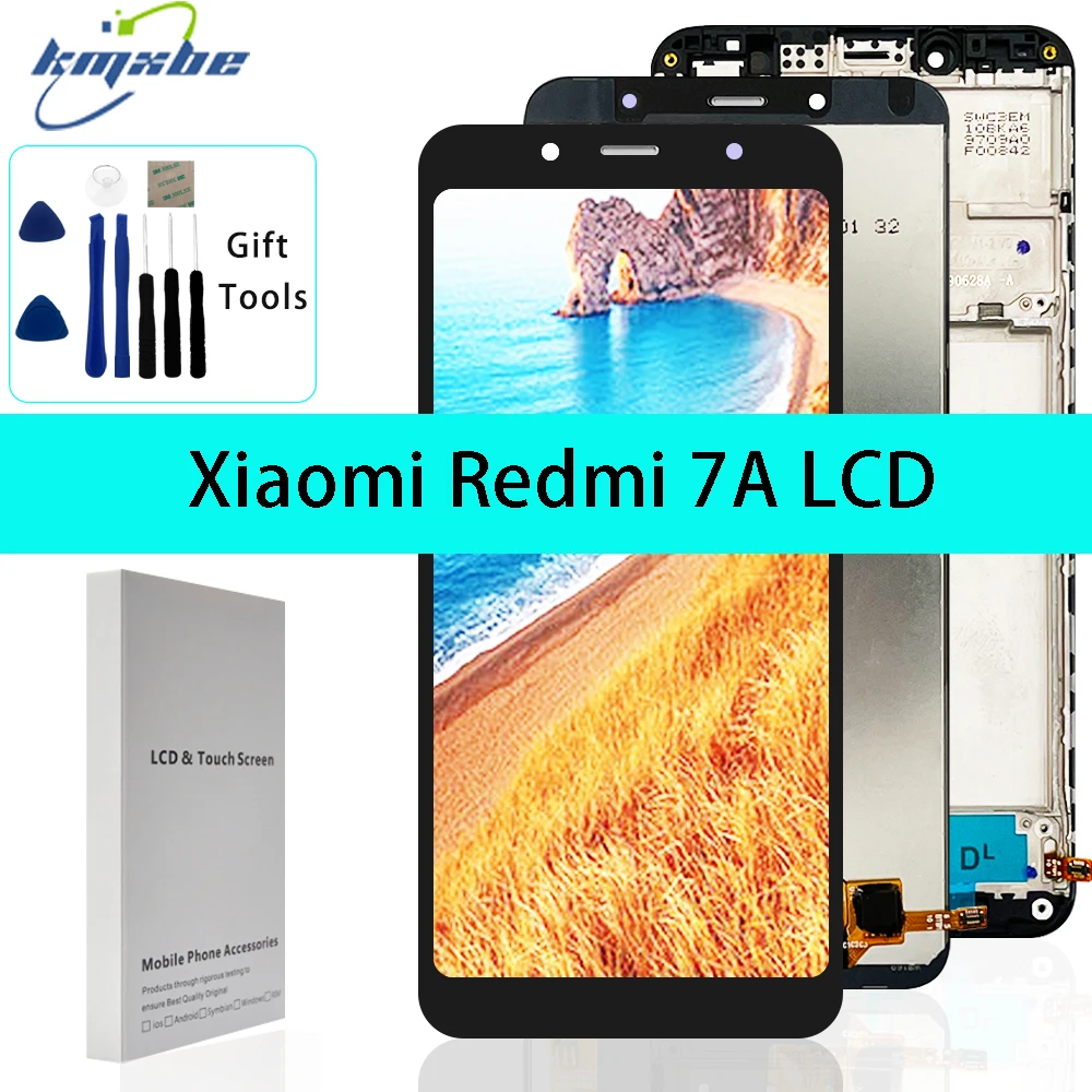 Ensemble écran tactile LCD de remplacement, 5.45 pouces, avec châssis, pour Xiaomi Redmi 7A