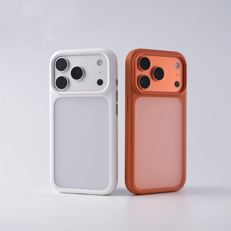 

Active Touch Camera Button Matte Shockproof Case For iPhone Air 17 17pro 17Pro Max Anti-fall Lens Protection Armor Frosted Cover