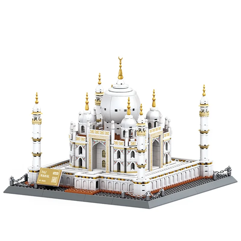 Wereldarchitectuurmodel Taj Mahal van India Speelgoedornamenten Educatieve bouwstenen voor kinderen Collectiemodel