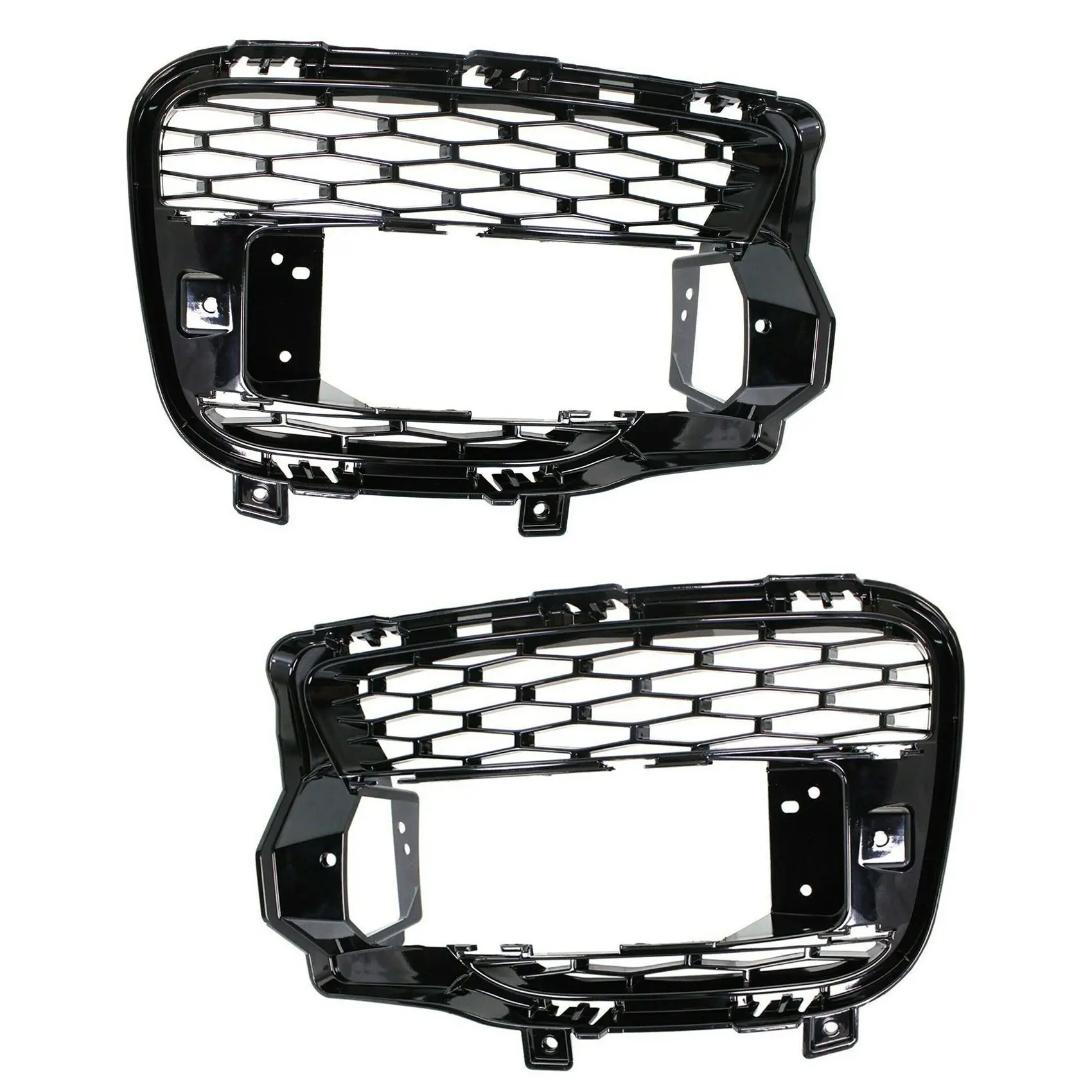1Pair LR045034 LR045033 Car Front Fog Light Grilles Cover Bumper Lower Grill Trim For Land Rover Range Sport 2014-2017