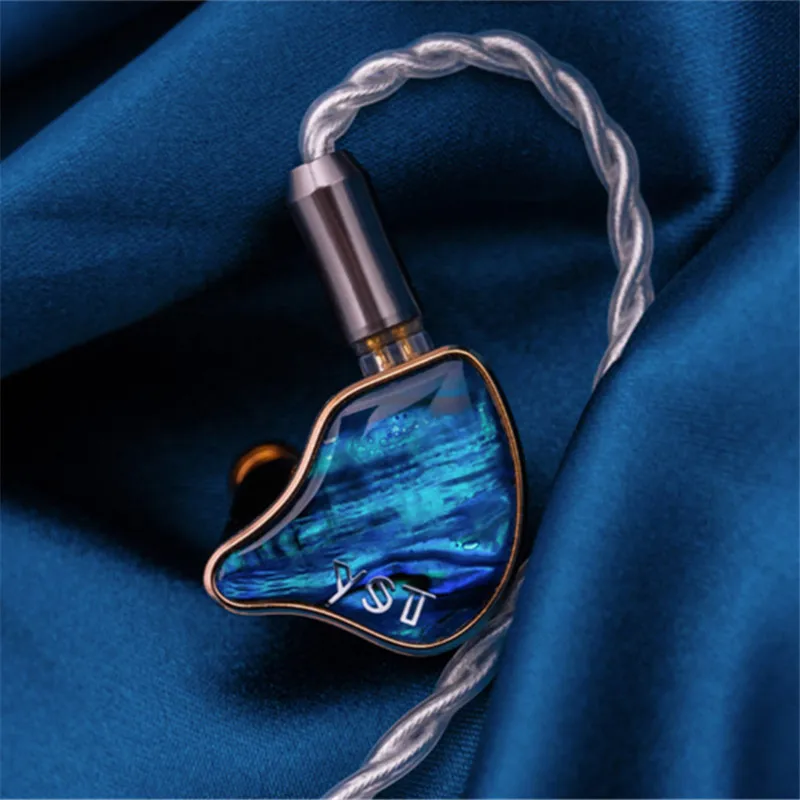 ECCI YST-02 1 المحرك المتوازن + 1 سائق ديناميكية الهجين سائق 2pin 0.78 مللي متر HiFi داخل الأذن سماعة السمعية IEMs