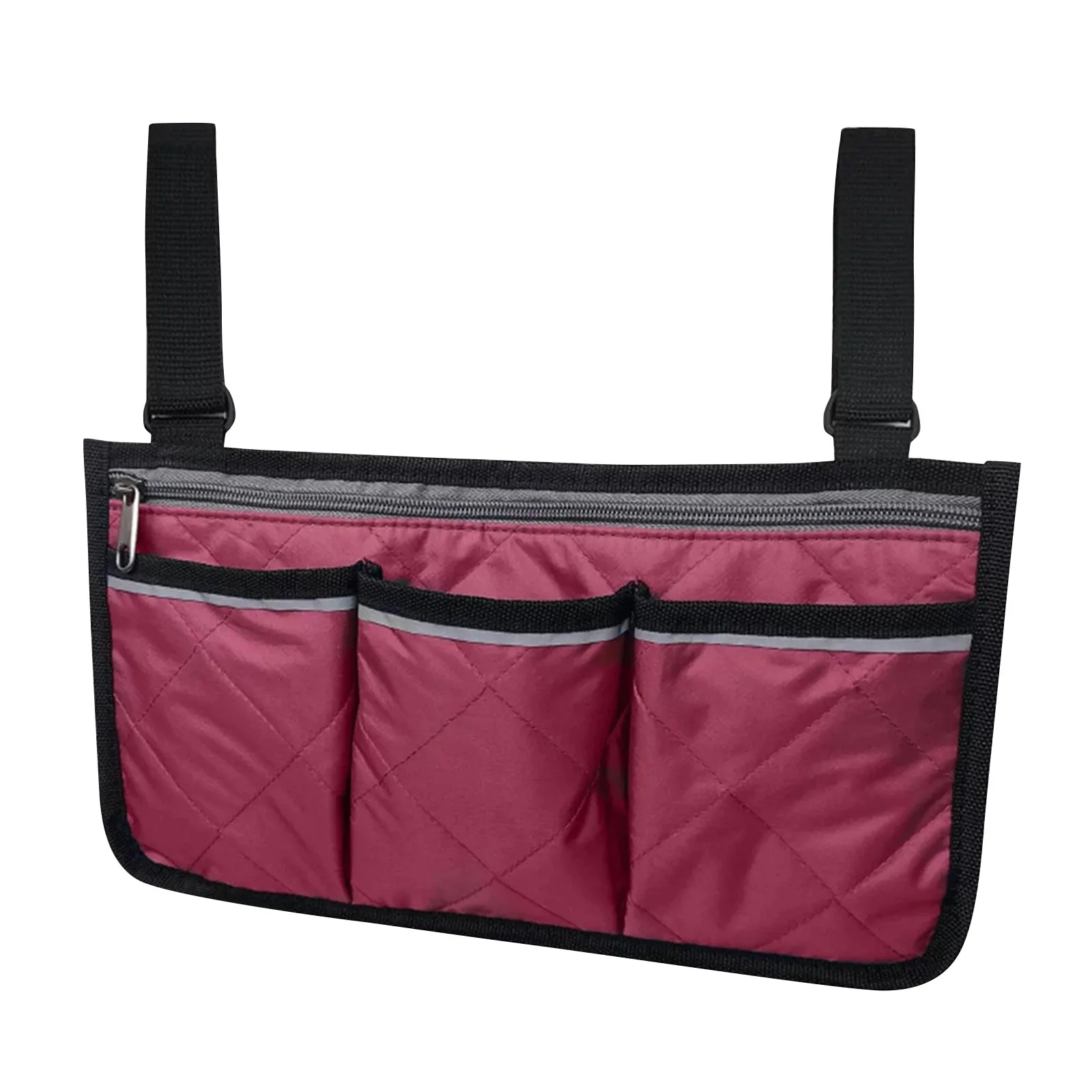 Wheelchair Armrest Storage Bag Waterproof Wheelchair Side Bag Universal Armrest Side Storage Bag Fits Most Wheelchairs