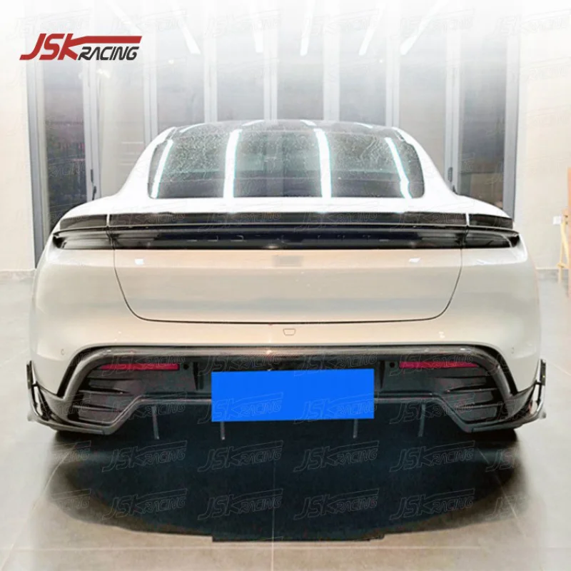 

PT Style Dry Carbon Fiber Rear Diffuser For 2019-2022 Porsche Taycan