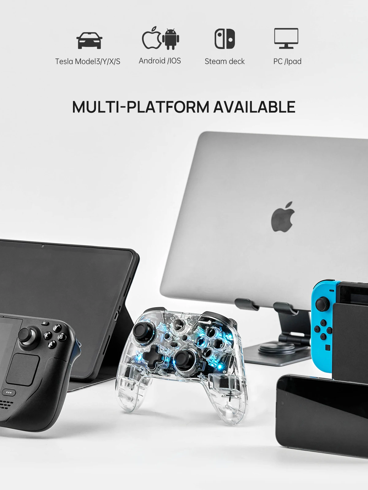 TPARTS Compatible With Tesla Model 3YXS Game Controller Sky Force Accessories Computer TV Universal Modification Gamepad Handle