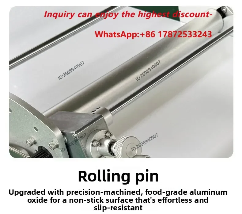 Folding Bench-top Electric Pastry Sheeter Compact Dough Sheeter Durable Sturdy for Puff Pastry Danish Home Baking