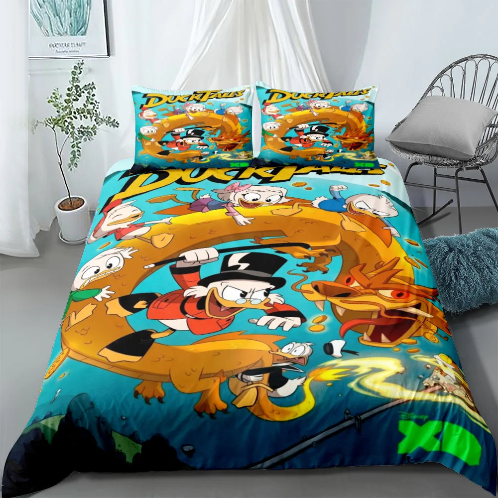 

Ducktales Duvet Cover Set King Queen Double Full Twin Single Size Bed Linen Set