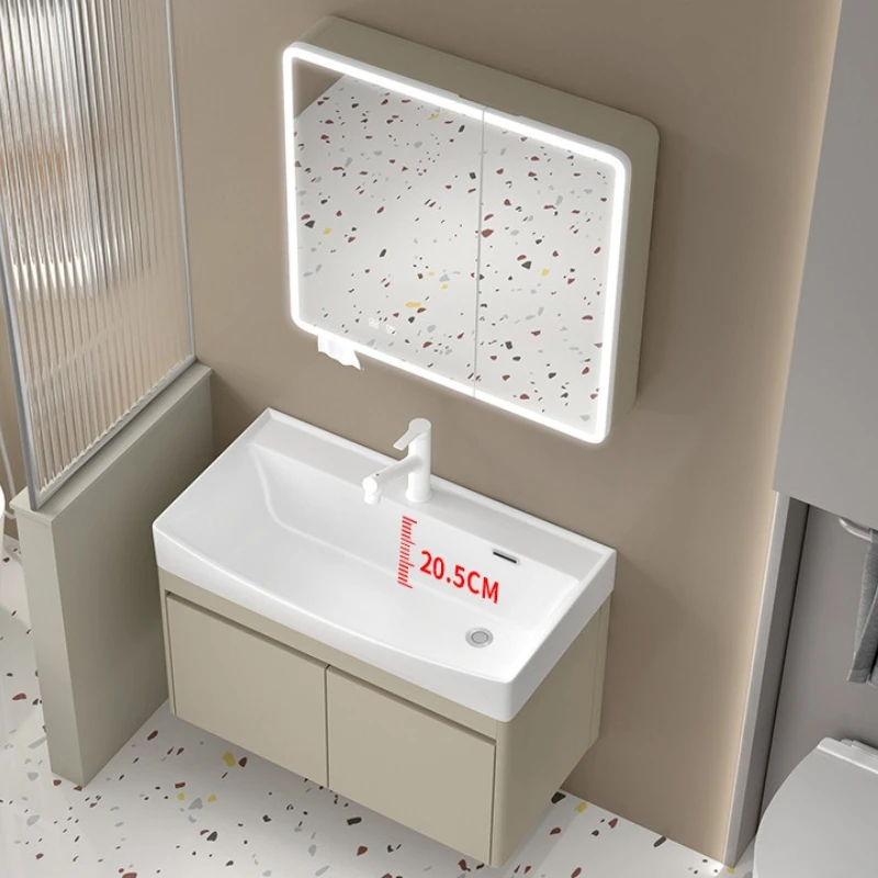 Gabinetes De baño De estilo crema, diseño minimalista, gabinetes De baño modernos para Villa, decoración, muebles para el hogar, Gabinete De Baño Lsysg