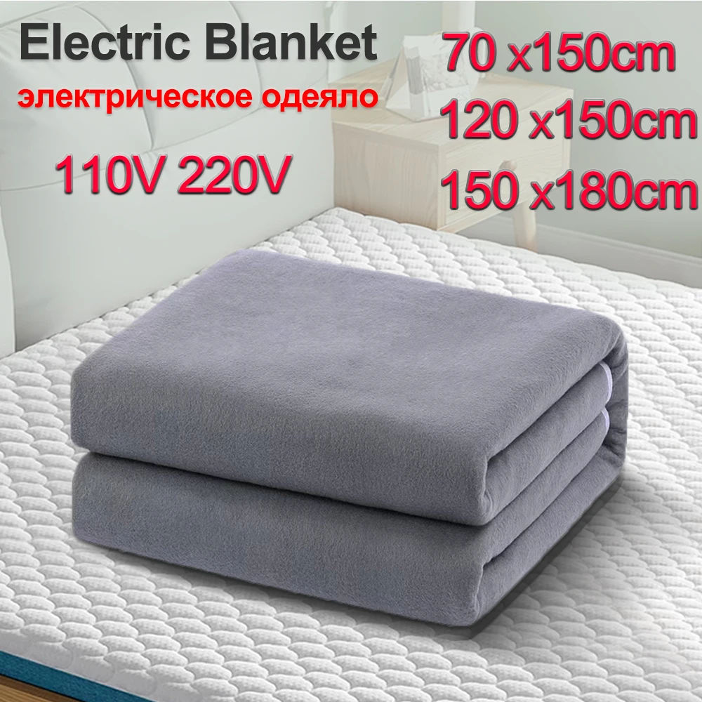 220V Electric Blanket Automatic Thermostat Electric Heating Blanket Body Warmer Thermal Mattress for Winter Home Office Use