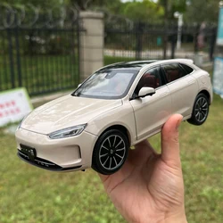 SERES AITO M5 EV Alloy Simulation Car Model, New Energy SUV Tabletop Decoration, Blue Micromodel Collection, Display Gift, 1:18