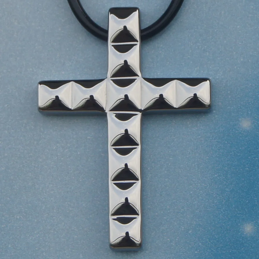 men/women  cross hi-tech scratch proof  tungsten pendant necklace