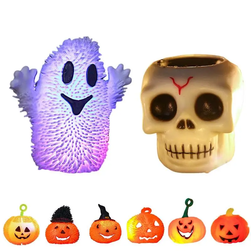 Pumpkin Squeeze Toys Stress Orange Pumpkin Fidget Toys Stress Relief Funny Novelty & Cute Toys Portable Creative Kids Squeeze