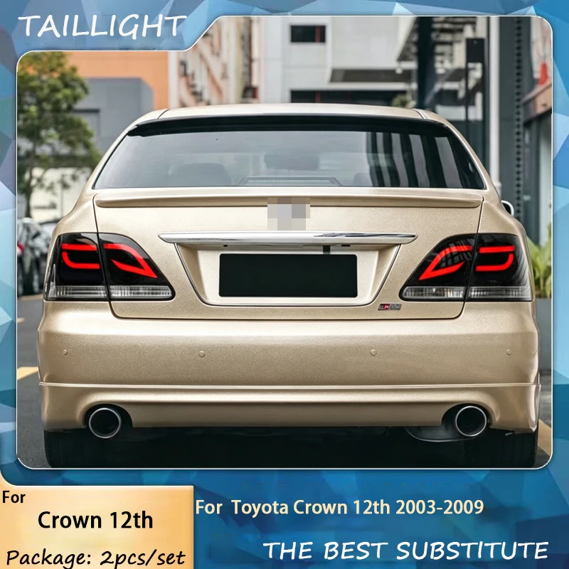 Led Tail Lights For Toyota CROWN 12 GEN 2003 2004 2005 2006-2009 FULL LED Tail Lamp Dynamic Turn Signal Light Tail Lamp Assembly